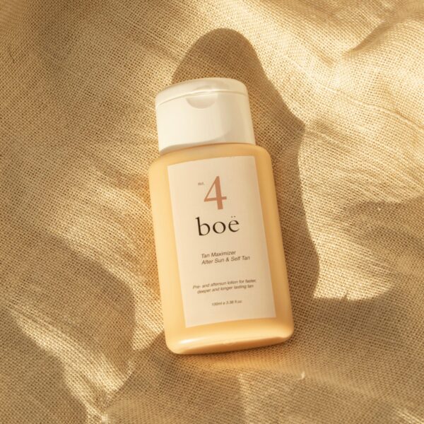 no.4 tan maximizer on garment